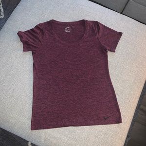 Dri-Fit maroon-burgundy Nike Shirt